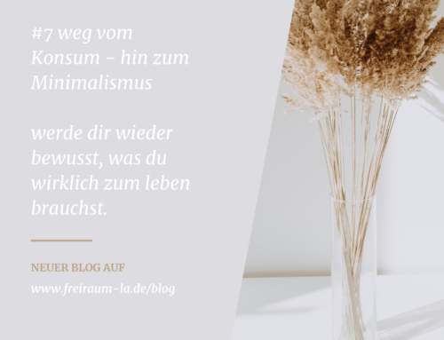 # 7 weg vom Konsum – hin zum Minimalismus